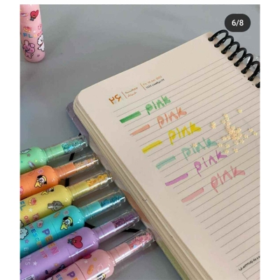 Picture of Highlighter Marker Pen Bottle Shape  (Set of 6, Multicolor) 