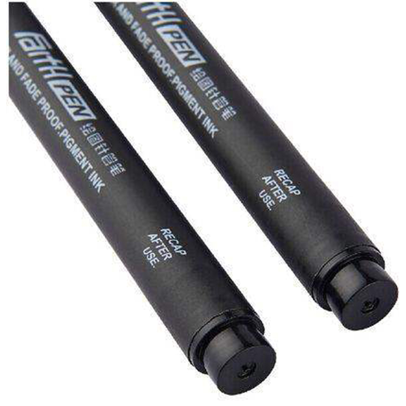 Picture of 1ps Faith Pen Fineliner Artist Pen Fine Point Painting Pen Comic Pen Marker Drawing Pen 0.05, 0.1, 0.2, 0.3, 0.4, 0.5, 0.7, 0.8 