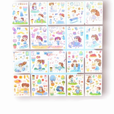 Picture of Shining Stickers Book set (98mm x 130mm- 1Book 20 pages)  Multicolor