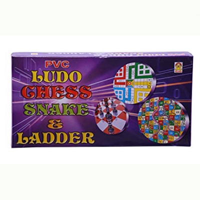 Picture of Ludo, Chess & Ladder 3 In 1 Game Set 