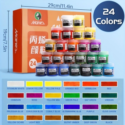 Picture of Marie's Professional Acrylic Paint 50ml Set 12/24 color 