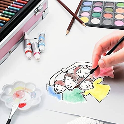 Picture of Unicorn Kids coloring Art Drawing Set and Craft Supplies Drawing and Painting Set for Boys Girls Children (145 Pcs Art Set) 
