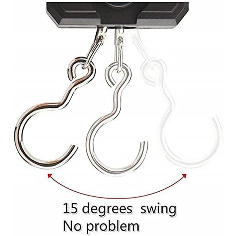 Picture of 50Kg Portable Electronic Digital LCD Pocket Weighing Hanging Scale for Travel Luggage Weighing Scale Multicolor