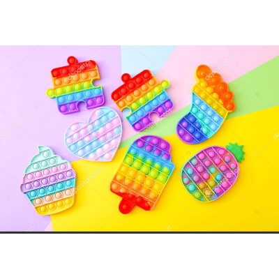 Picture of Push Pop Pop Bubble Sensory Fidget Toy Any 1ps Multicolor