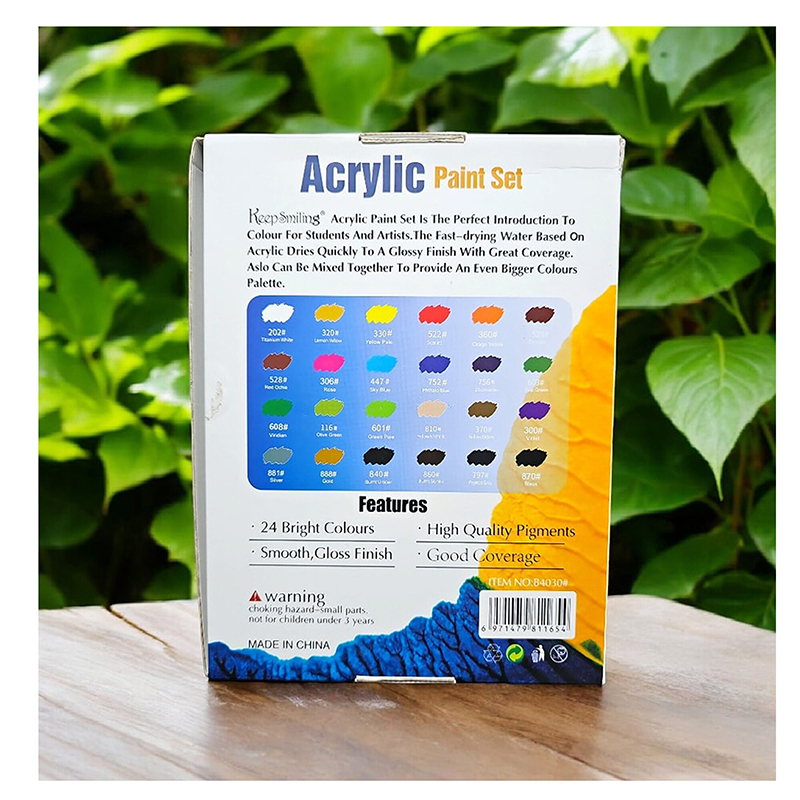 Picture of KeepSmiling Acrylic Paint Set 24pcs 30ml