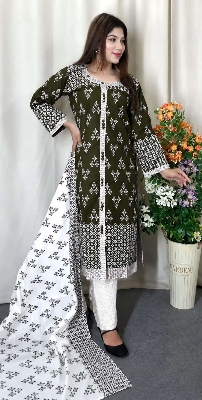 Picture of Hamim Fashion Cotton Stitched 3 piece