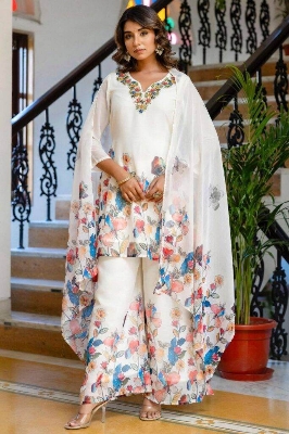 Picture of Hamim Fashion Georgette Western 3 piece - Multicolor
