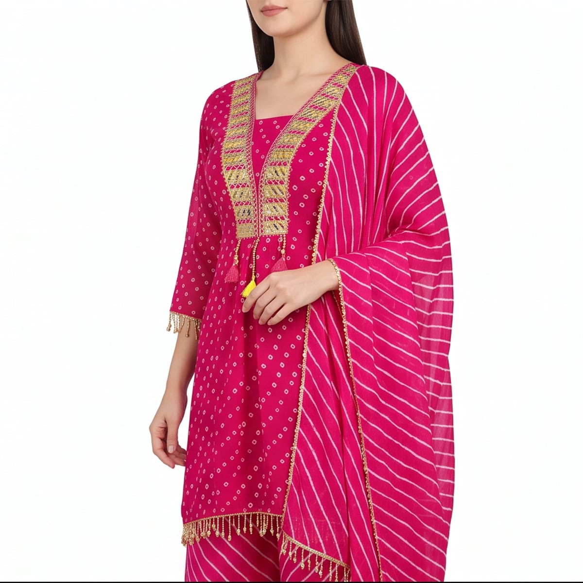 Picture of Women Hamim Fashion Georgette Sharara 3 Piece Dress Set