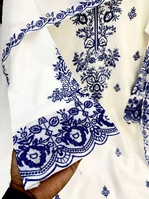 Picture of Hamim Fashion Pure Georgette with Heavy Embroidery work with Inner Salwar Pure Georgette with Embroidary work with inner Dupatta  - Multicolor