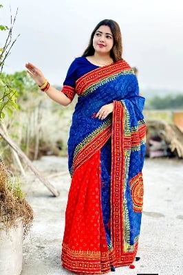 Picture of Hamim Fashion New Design Tant Boutiques Full Saree Embroidery Work  - 13 Haat
