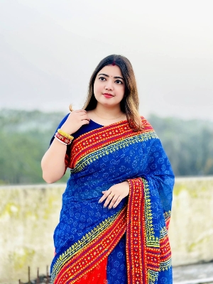 Picture of Hamim Fashion New Design Tant Boutiques Full Saree Embroidery Work  - 13 Haat
