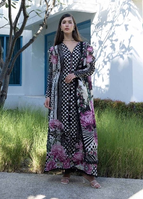 Picture of Hamim Fashion Stitched Collection Digital Print 3 piece  - Black