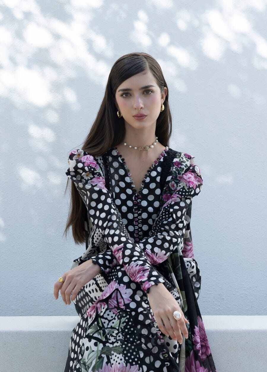 Picture of Hamim Fashion Stitched Collection Digital Print 3 piece  - Black