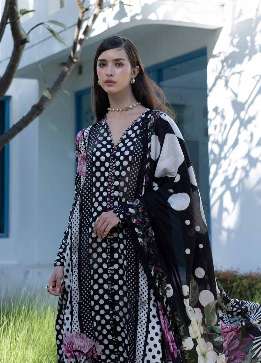 Picture of Hamim Fashion Stitched Collection Digital Print 3 piece  - Black