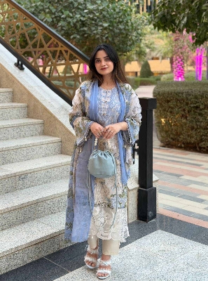 Picture of Hamim Fashion Stitched Collection Digital Print 3 Piece with Heavy Embroidery Work  - Multicolor