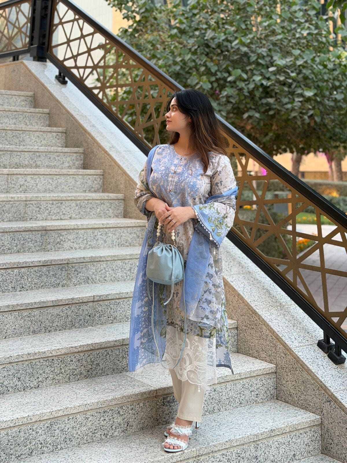 Picture of Hamim Fashion Stitched Collection Digital Print 3 Piece with Heavy Embroidery Work  - Multicolor