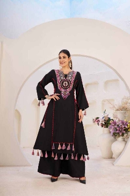 Picture of Hamim Fashion VIP Linen Stitched 3 piece with Embroidery Work
