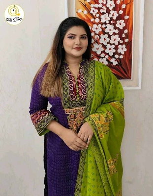 Picture of Hamim Fashion New Unstitch 3 Piece VIP Block Print Collection