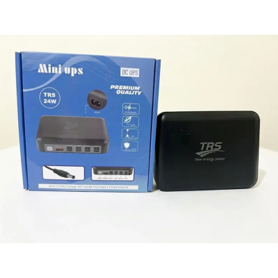 Picture of TRS Mini UPS 7500mAh (5V-9V-12V-12V Output) for Router, ONU, CCTV-Black