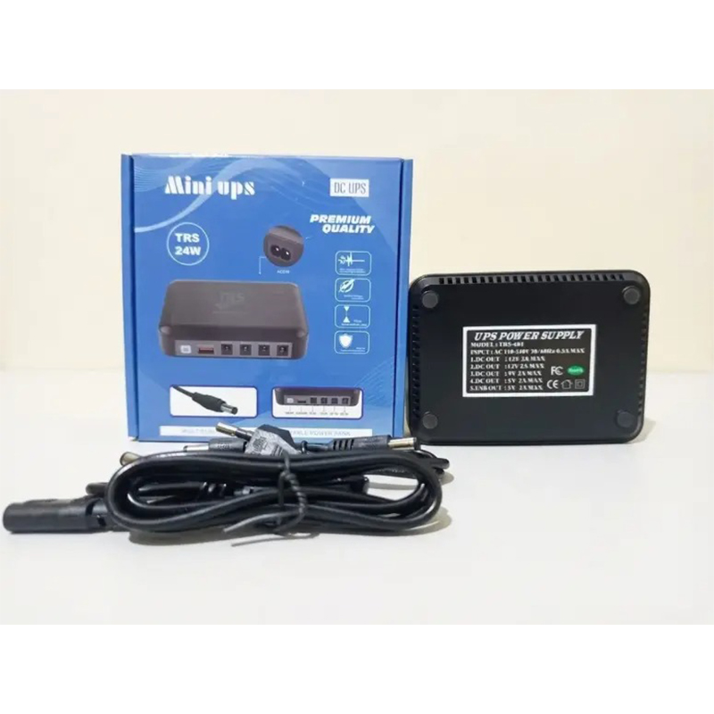 Picture of TRS Mini UPS 7500mAh (5V-9V-12V-12V Output) for Router, ONU, CCTV-Black