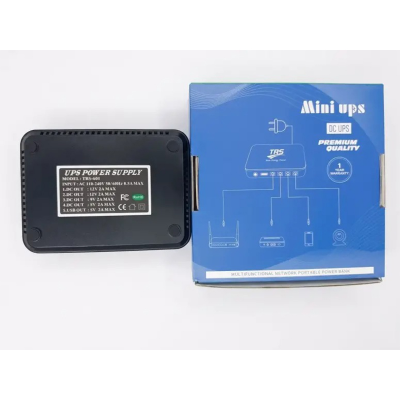 Picture of TRS Mini UPS 7500mAh (5V-9V-12V-12V Output) for Router, ONU, CCTV-Black