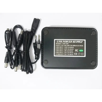 Picture of TRS Mini UPS 7500mAh (5V-9V-12V-12V Output) for Router, ONU, CCTV-Black