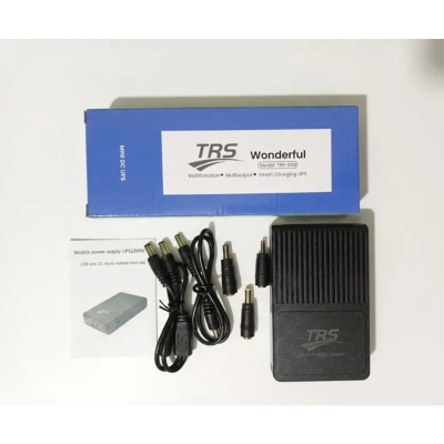 Picture of TRS Mini UPS 10400mAh 5V-9V-12V Output for Router, ONU, CCTV-Black