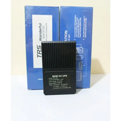 Picture of TRS Mini UPS 10400mAh (5V-9V-12V Output) with Adapter-Black