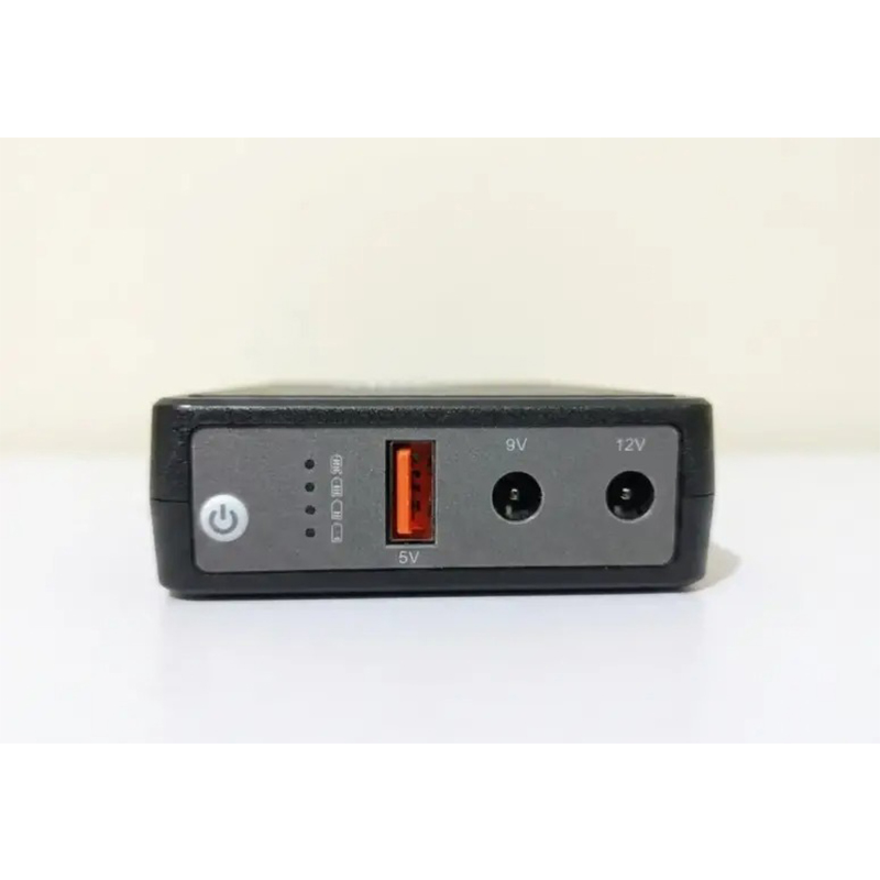 Picture of TRS Mini UPS 10400mAh (5V-9V-12V Output) with Adapter-Black