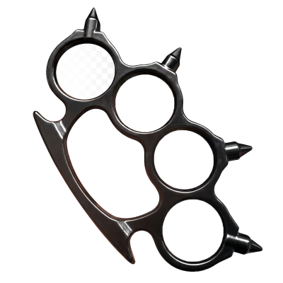 Picture of Classic style fiber alloy finger tiger four finger defensive weapon hand clasp-Black
