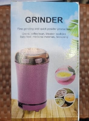 Picture of Mini Electric Coffee Grinder Coffee Grain Beans Spices Nuts Powder Mill Home Kitchen Salt Pepper Grinder - Multicolor