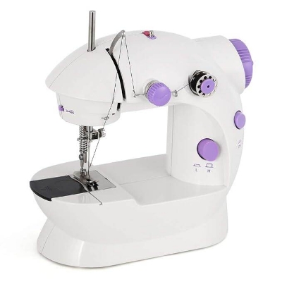 Picture of Mini Portable Handheld Electric Adjustable 2-Speed Sewing Machine - Multicolor