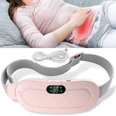 Picture of Heating Pad for Period Cramps, Fast Heating Pad with 6 Heat Levels and 6 Massage Modes, Portable Cordless Menstrual Heating Pad, Back or Belly Period Massager for Women and Girls - Multicolor