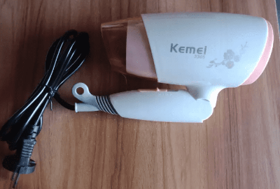 Picture of Kemei KM-3365 Hot And Normal Air Foldable Hair Dryer For Women - Multicolor