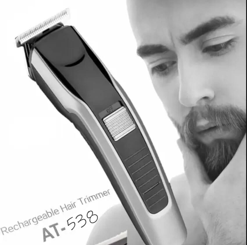 Picture of HTC AT-538 Rechargeable hair and beard trimmer Run Time 45 Minute 4 Size Clip 