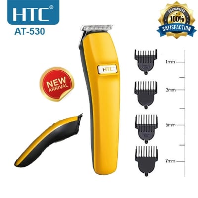 Picture of HTC AT-530 Hair And Beard Trimmer For Men - Yellow