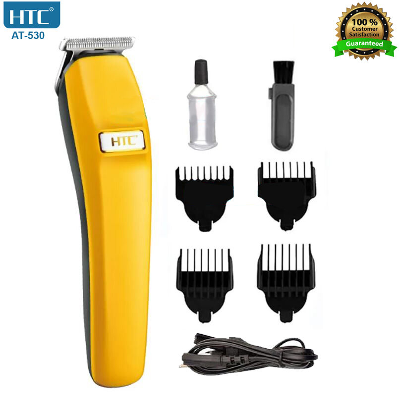 Picture of HTC AT-530 Hair And Beard Trimmer For Men - Yellow