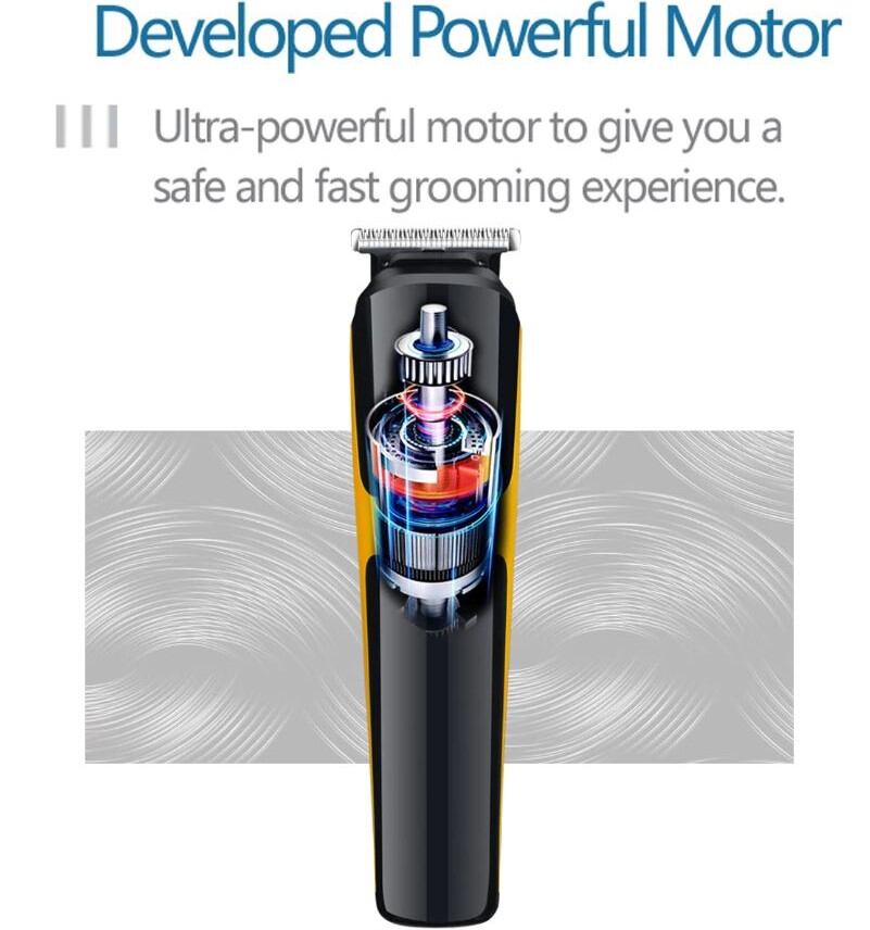 Picture of HTC AT-1322 Professional Clipper Trimmer Shaver 3 in 1 mens grooming care kit Rechargeable hair clipper - Trimmer