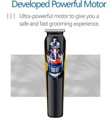 Picture of HTC AT-1322 Professional Clipper Trimmer Shaver 3 in 1 mens grooming care kit Rechargeable hair clipper - Trimmer