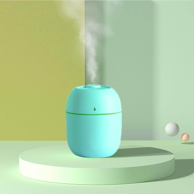 Picture of Portable Mini Humidifier, USB Personal Air Humidifier for Baby Bedroom Travel Office Home with Light, 300ml Small Cool Mist Humidifier, Essential Oil Diffusers - Multicolor