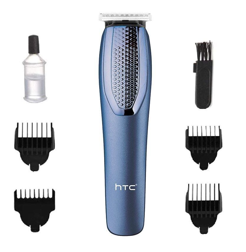 Picture of HTC AT-1210 Beard Trimmer And Hair Clipper For Men 45 min Runtime 4 Length Settings  (Blue) - Multicolor