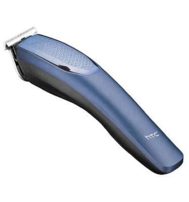Picture of HTC AT-1210 Beard Trimmer And Hair Clipper For Men 45 min Runtime 4 Length Settings  (Blue) - Multicolor