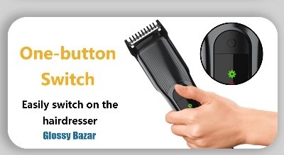 Picture of HTC AT-519 Lithium battery home use hair trimmer Indicator light powerful hair cutting machine For Men and Women 