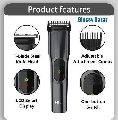 Picture of HTC AT-519 Lithium battery home use hair trimmer Indicator light powerful hair cutting machine For Men and Women 