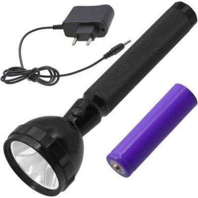 Picture of Jeepas JFL-2023 Rechargable LED Flashlight Torch Light - Black