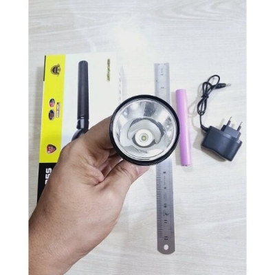 Picture of Jeepas JFL-2024 Rechargable LED Flashlight 4000mAh Torch Light - Black