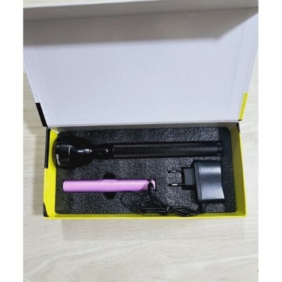 Picture of Jeepas JFL-2024 Rechargable LED Flashlight 4000mAh Torch Light - Black