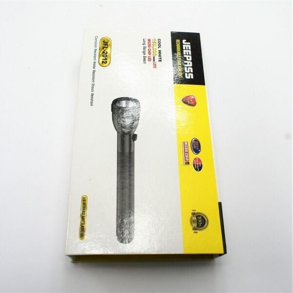 Picture of High Quality Rechargeable LED FlashLight- Black Jeepass Brand JFL-2022 - Black