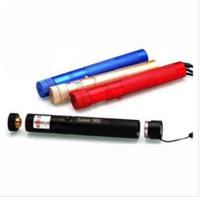 Picture of Green Laser light 303 Adjustable Rechargeable Battery system Laser Pointer Laser light Focus (Professional) - Multicolor