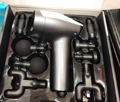 Picture of BLUE IDEA BLD 922 Dual Head Electric Massager with Infrared Heat - Full Body Handheld Deep Tissue Massage for Muscle Pain Relief - Multicolor
